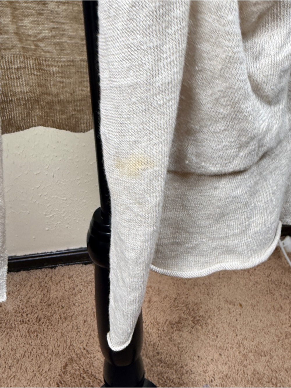 Eileen Fisher Women’s XS Tan Open-Front 100% Linen Slouchy Cardigan Pockets - Picture 14 of 14
